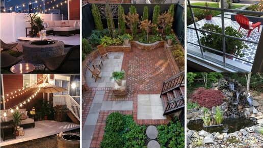 Как украсить двор частного дома своими руками: фото лучших идей и их воплощение