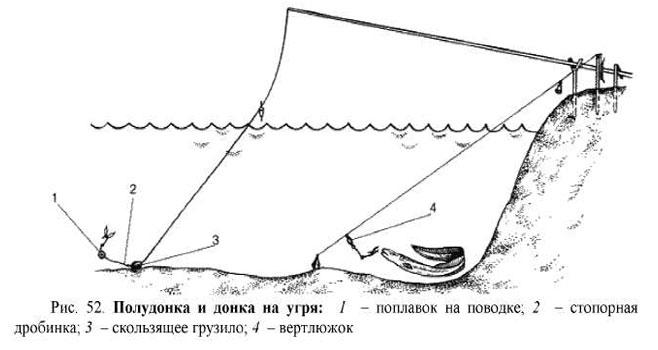 Снасти для ловли угря