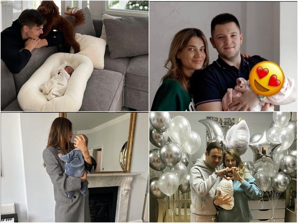     2022 год стал особенным для семей белорусских спортсменов, у которых родились малыши. Фото: соцсети