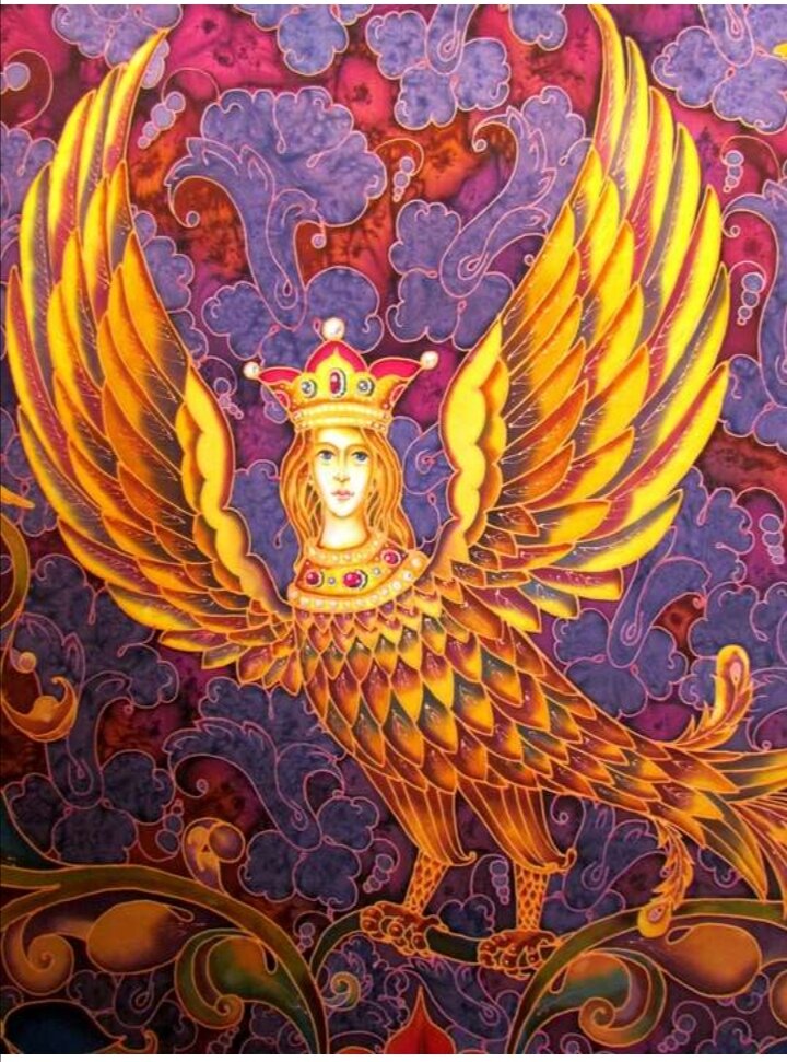 Птица Феникс и птица Сирин, из интернета.