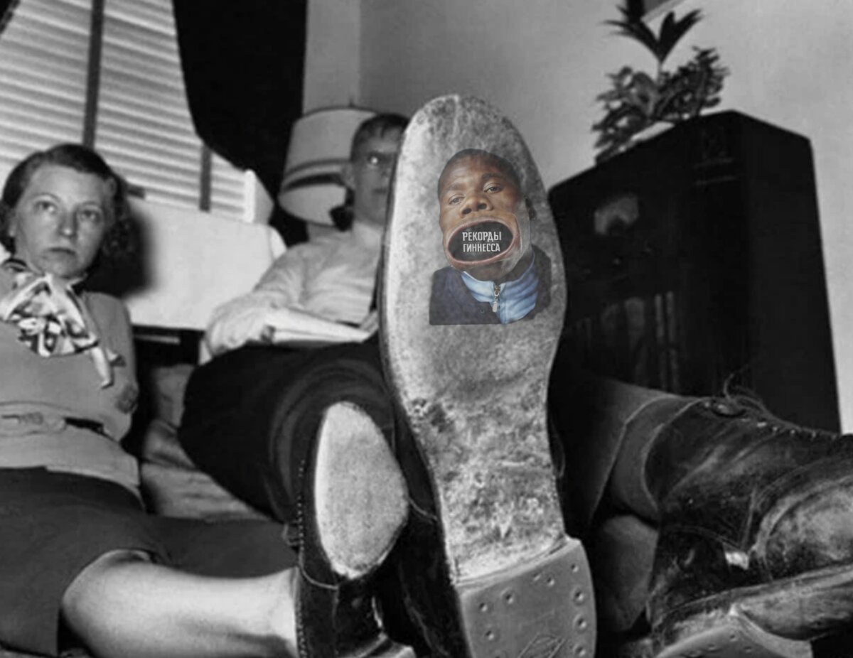 Размер ноги Уодлоу составлял 50см.  Такую обувь просто не выпускают. 