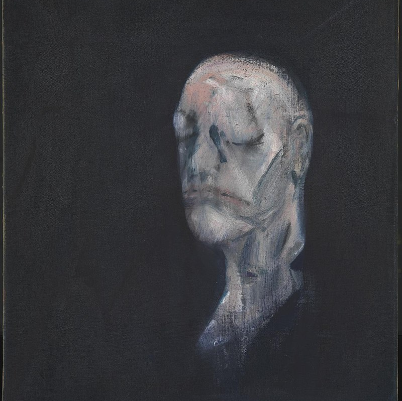 "Этюд для портрета II (по прижизненной маске Уильяма Блейка)", 1955