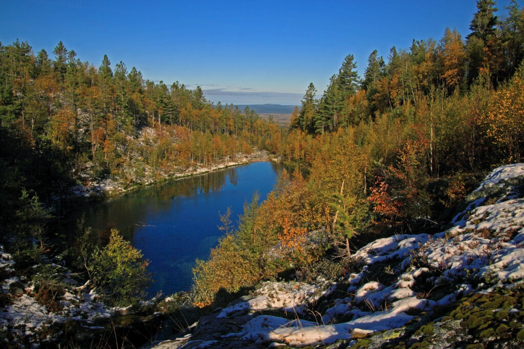 Заповедник Вишерский река Вишера