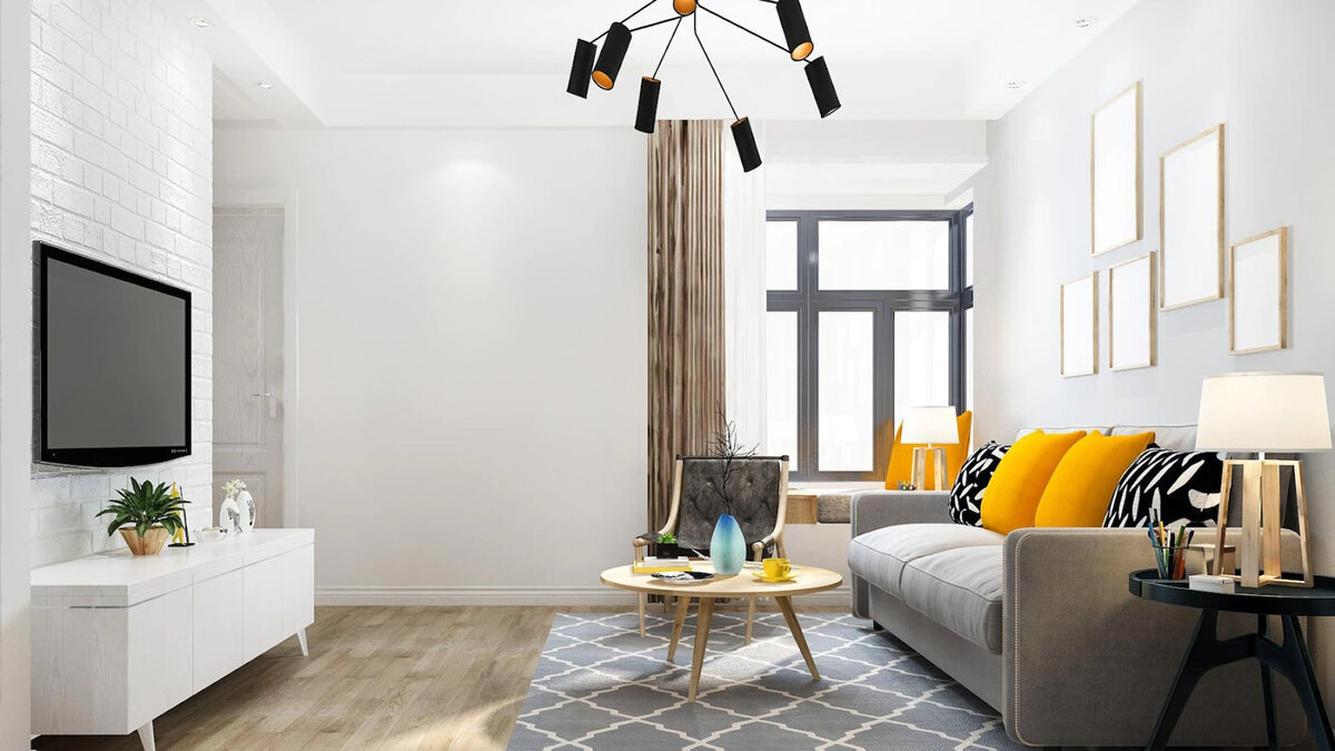 Пример оформления гостиной 