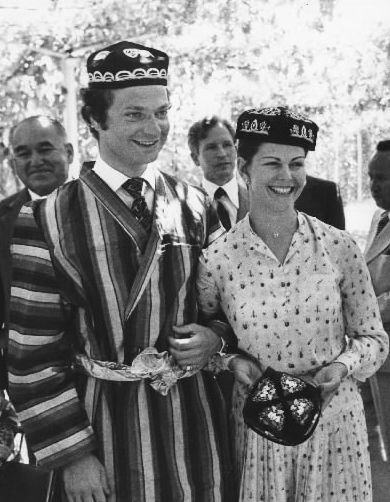 карл густав 16, в тюбетейке