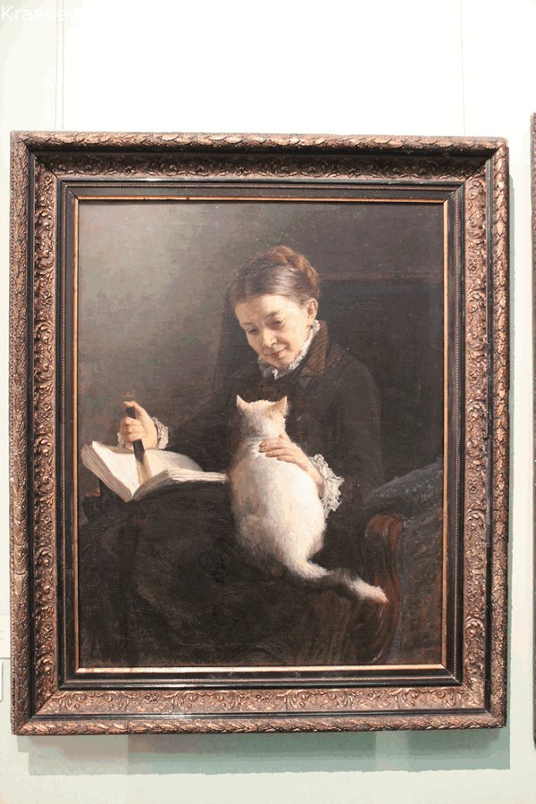 Портрет Е.П.Ярошенко (Дама с кошкой)