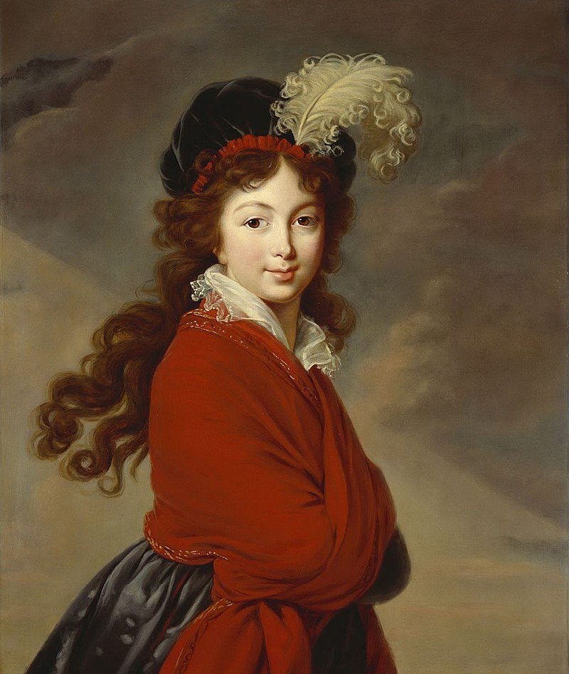 Элизабет Виже-Лебрен "Принцесса Юлиана Заксен-Кобург-Заальфельдская", 1795 год. 