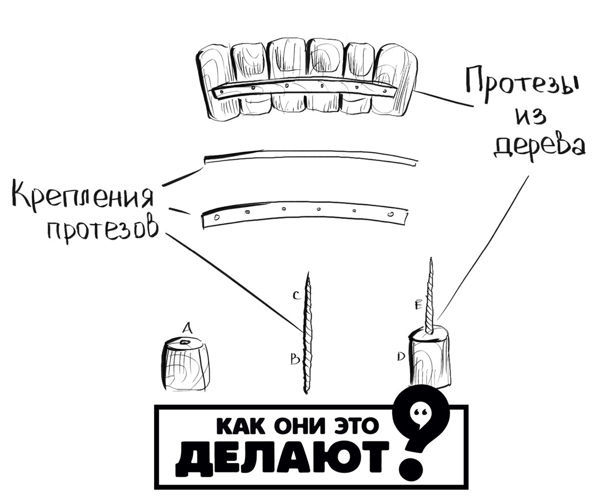 Зубные протезы из дерева