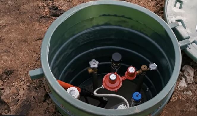 Отопление газгольдером