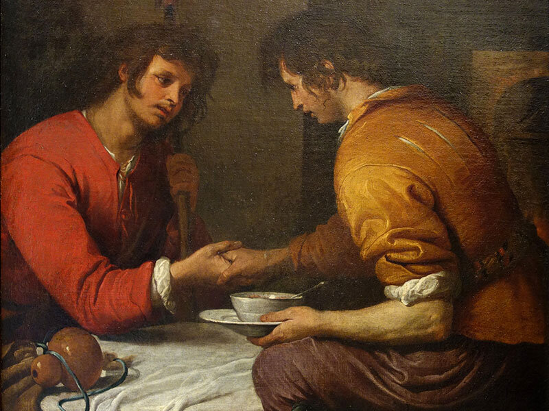 Джованни Андреа Де Феррари, VII век. «Исав и Иаков». 