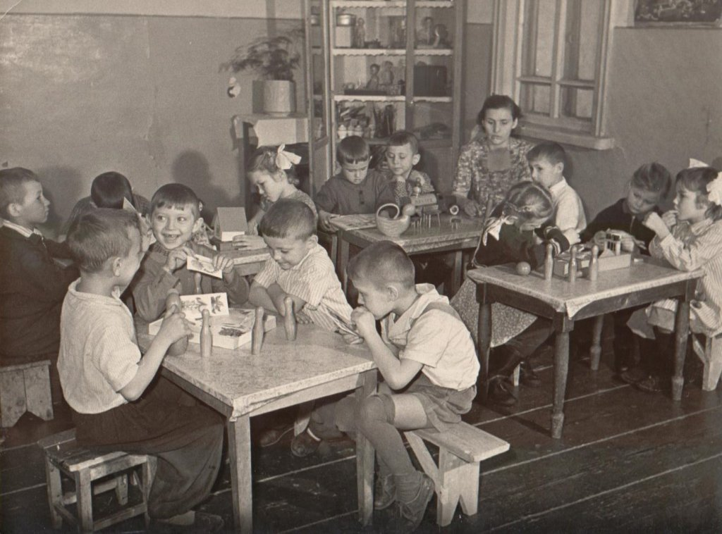 Детский сад колхоза "Знамя Ленина". Начало 60-х