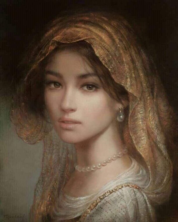 Портрет девушки/ Петр Топольский