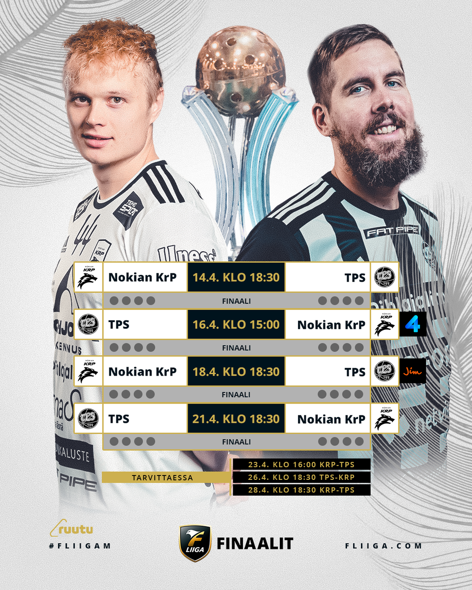 Расписание финальной серии в F-liiga
