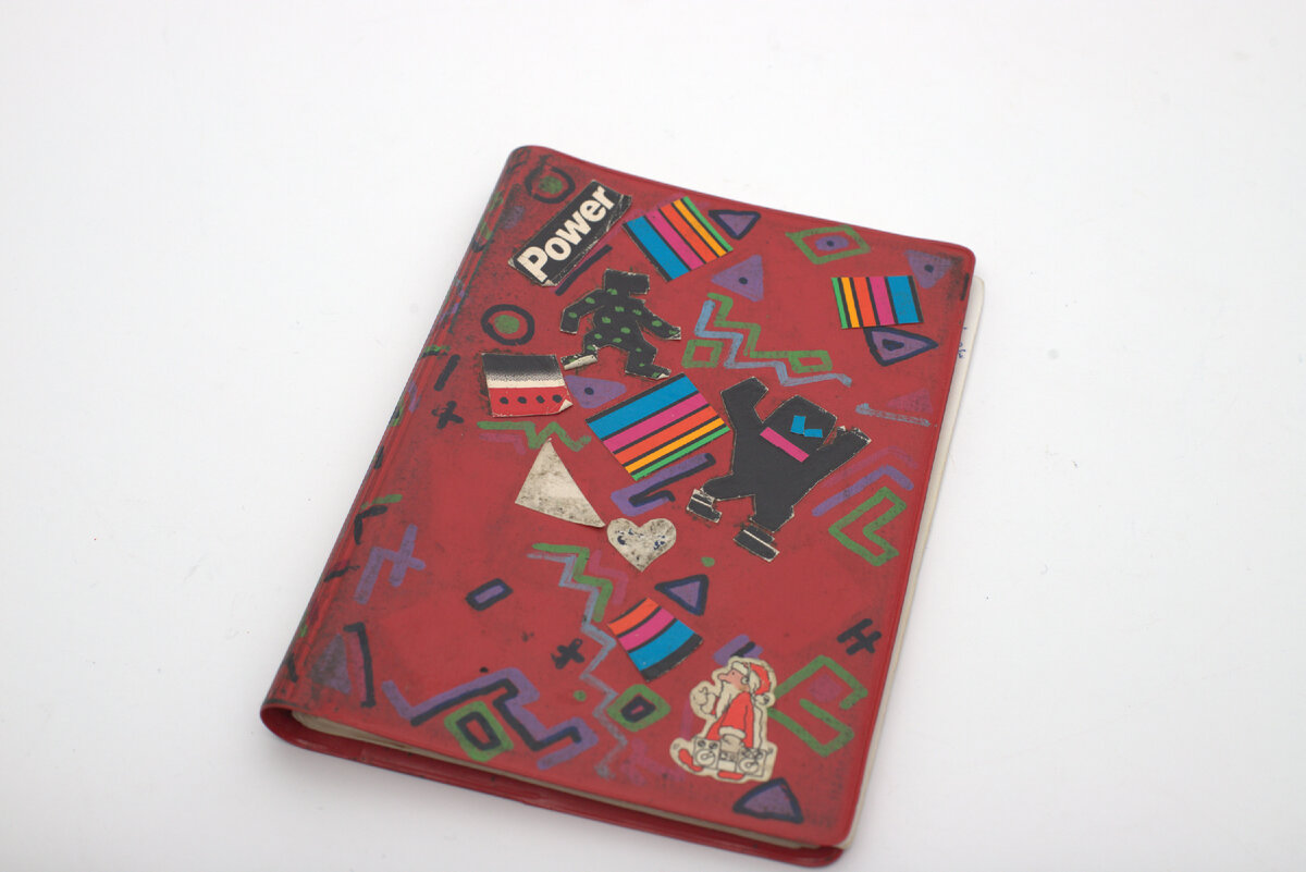 блокнот Виктора Цоя. фото из архива Н. Разлоговой