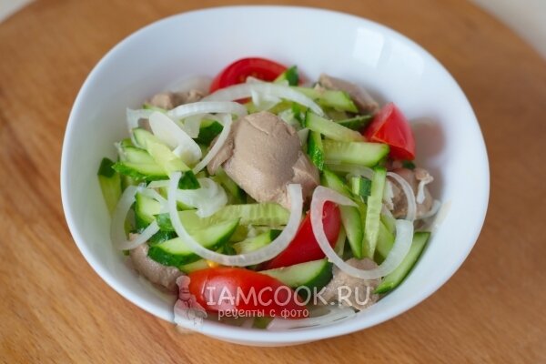 Салат из печени минтая – кулинарный рецепт