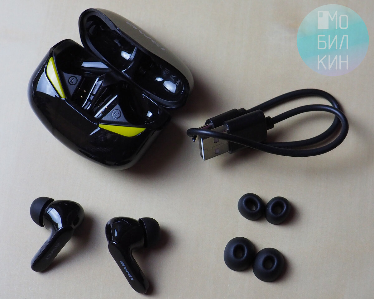 Комплектация: наушники, кейс, набор амбушюр, кабель USB Type-C