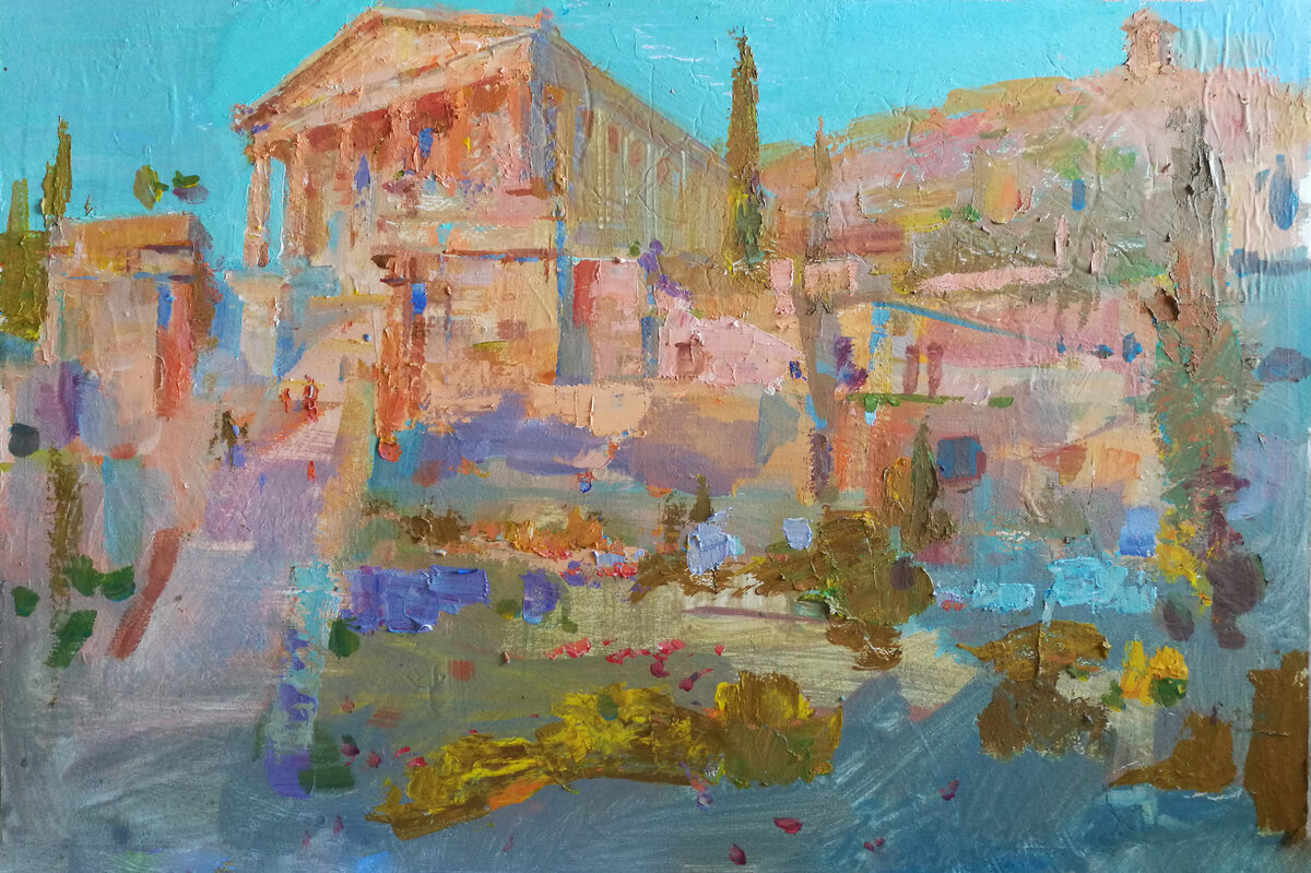 Иллюстрация к Концепции развития г. Керчь. Восстановленный Музей древностей и лестница на г. Митридат. Автор Игорь Лозинский