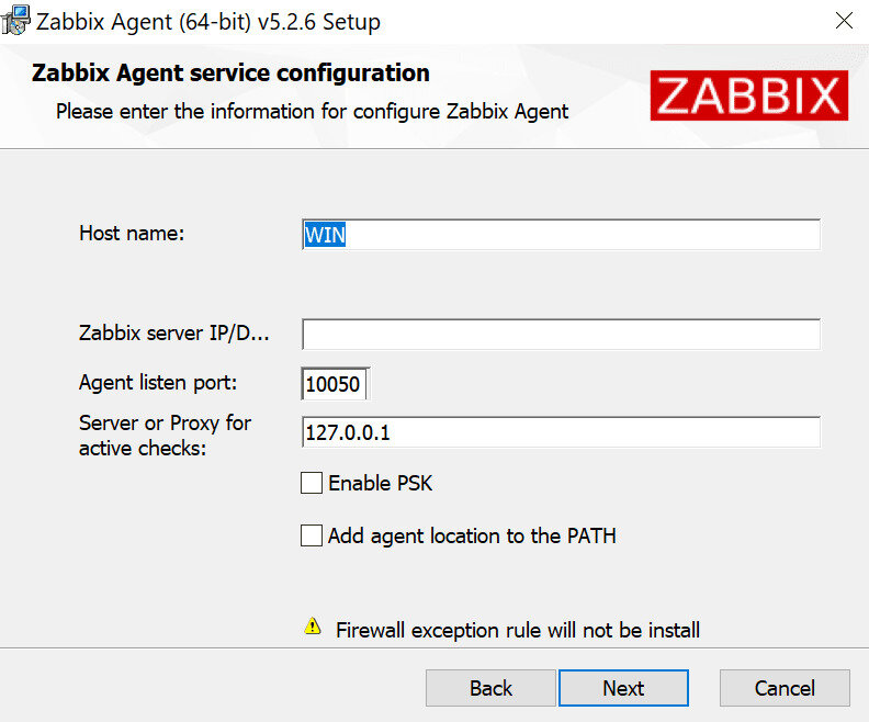 Рисунок 1 - Установка Zabbix Agent