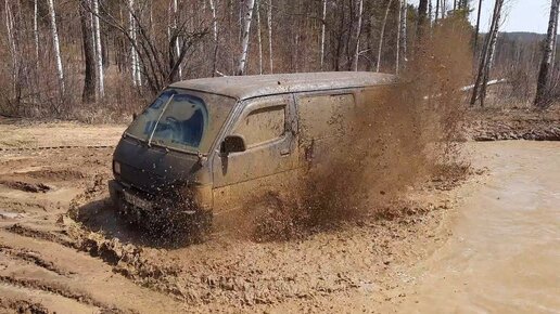 Танковая дорога! Микроавтобус на АТ против УАЗов на ХТ! UAZ Patriot, UAZ 469, Toyota Hiace. OffRoad