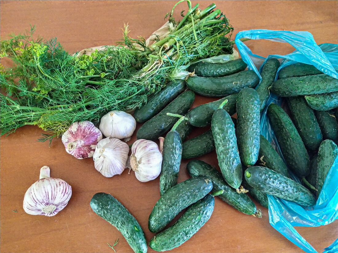 Всё свежее, только что с рынка.