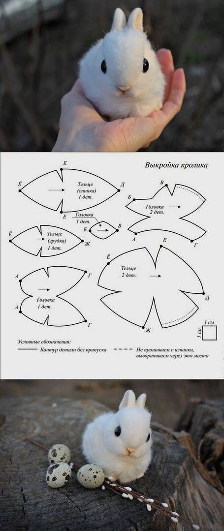 Меховой брелок Кролик