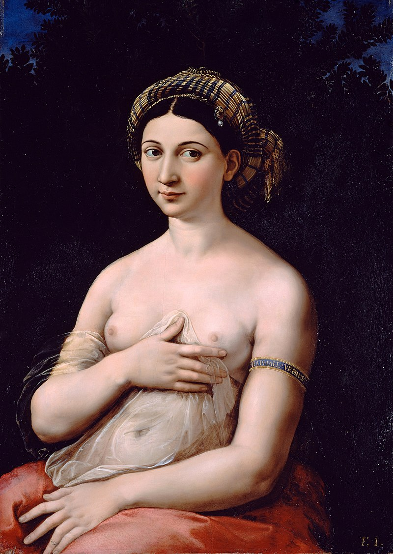 Портрет молодой женщины (Форнарина), Рафаэль Санти, 1518-1519 гг.