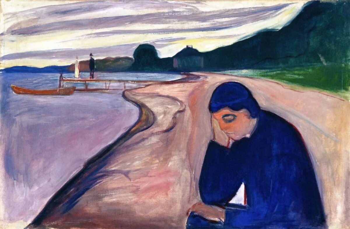 Эдвард Мунк "Меланхолия", 1893 г. Источник: https://artchive.ru/edvardmunch/works