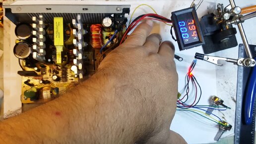 Переделка компьютерного блока питания на шим 3843 , есть проблемы ...