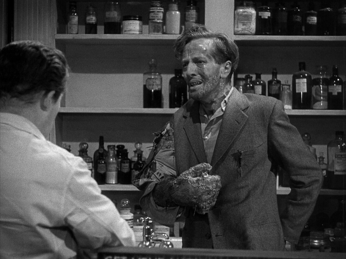 Кадр из фильма "Эксперимент Куотермасса" (1955)
