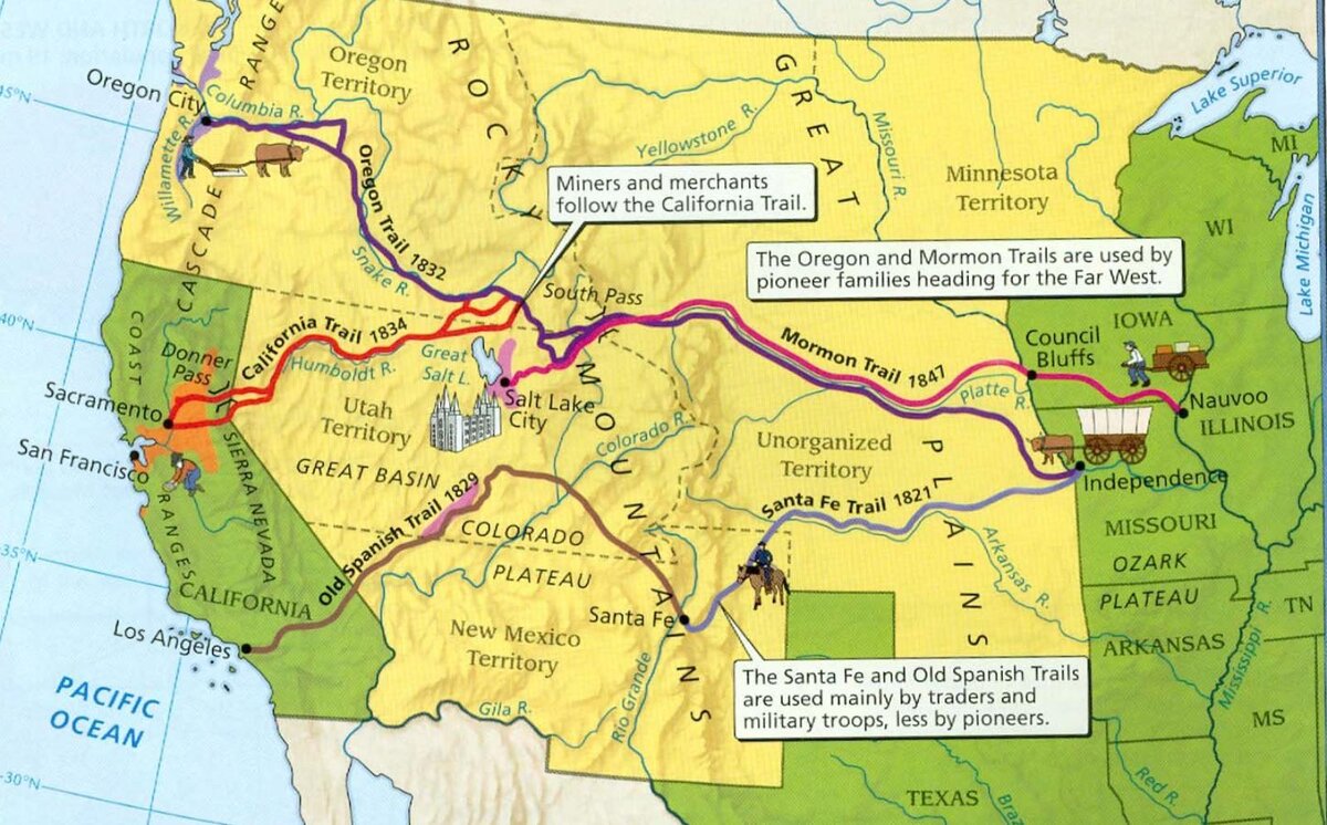 Освоение Дикого Запада: путь американцев к Тихому океану | diletant.media |  Дзен