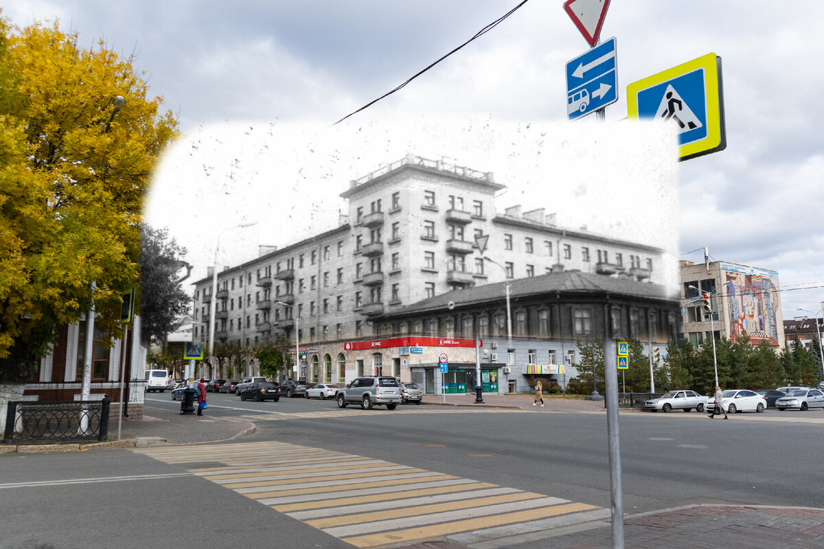 Дом на перекрестке улиц В.И. Ленина и С.М. Кирова в Уфе сквозь время, 28.09.21