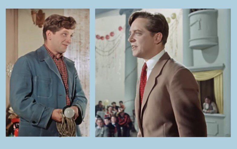 Кадры из фильма "Карнавальная ночь" 