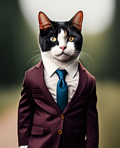 Кот по имени Оливер всегда любил быть на высоте моды. Его хозяйка, молодая и талантливая дизайнер, постоянно наряжала его в разнообразные наряды и аксессуары, но однажды Оливер увидел что-то, что заставило его сердце забиться еще сильнее. 
Однажды, проходя мимо шикарного магазина, кот заметил выставленный в витрине пиджак. Этот пиджак был настолько красивым, что Оливер не мог оторвать от него глаз. Он мечтал о том, чтобы попасть в этот пиджак и носить его на прогулках.

Однако, Оливер не знал, как достать этот пиджак. Его хозяйка была занята работой, и кот решил, что сам сможет решить эту проблему. В течение нескольких дней он следил за магазином, изучал график работы продавцов, а затем решил совершить свой риск.

Однажды, когда продавцы магазина ушли домой, Оливер проник в магазин через трубу вентиляции и нашел свой пиджак. Он надел его и гордо осмотрелся в зеркале.

Однако, неожиданно для кота, в магазин вошла полиция, которая заметила, что дверь была вскрыта. Оливер замер на месте, ошеломленный. Его поймали и отправили в тюрьму.

Кот провел несколько дней в тюрьме, но его хозяйка, узнав о его судьбе, сделала все возможное, чтобы освободить его. В конце концов, Оливера выпустили и он вернулся домой.

Хозяйка была расстроена и обеспокоена, но Оливер был счастлив, что наконец-то получил свой пиджак. Он носил его каждый день, пока не развалил его на клочки, но кот был уверен, что тот день, когда он смог надеть пиджак, был самым счастливым днем в его жизни.