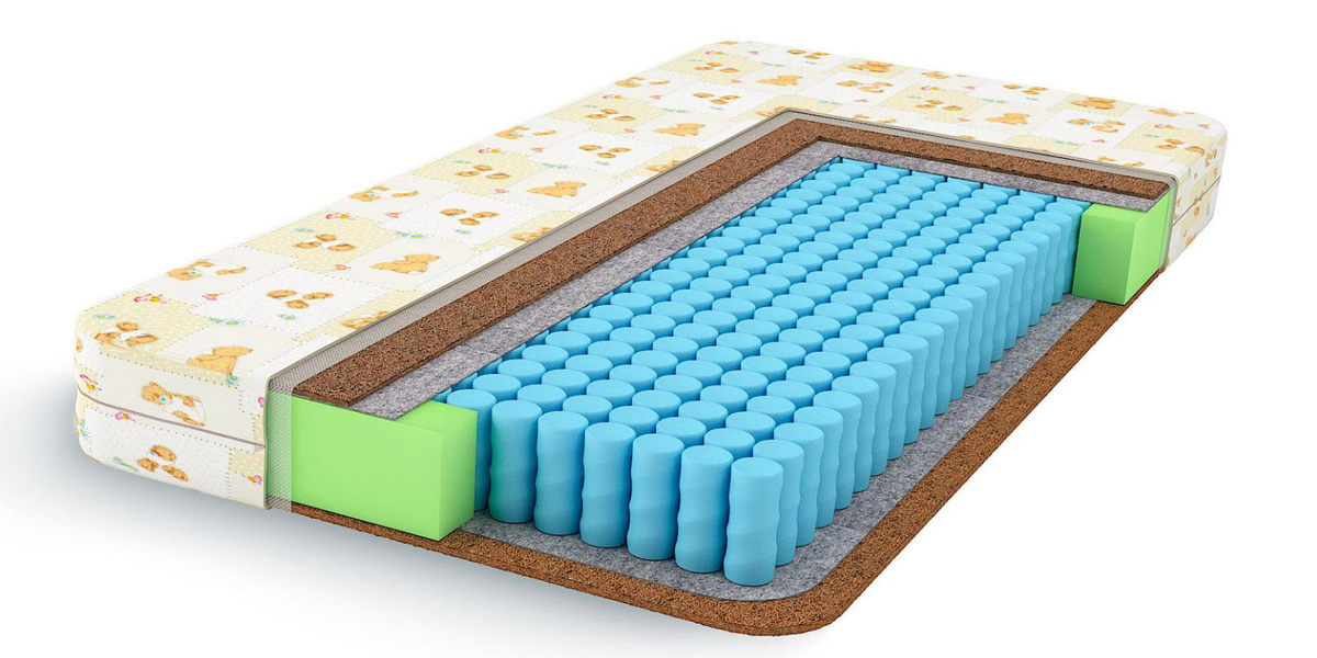 Модель с пружинным блоком TFK и кокосовой койрой 