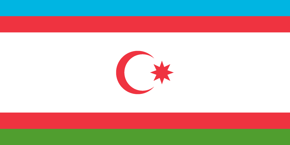 Флаг Азербайджанской республики Северного Кипра.