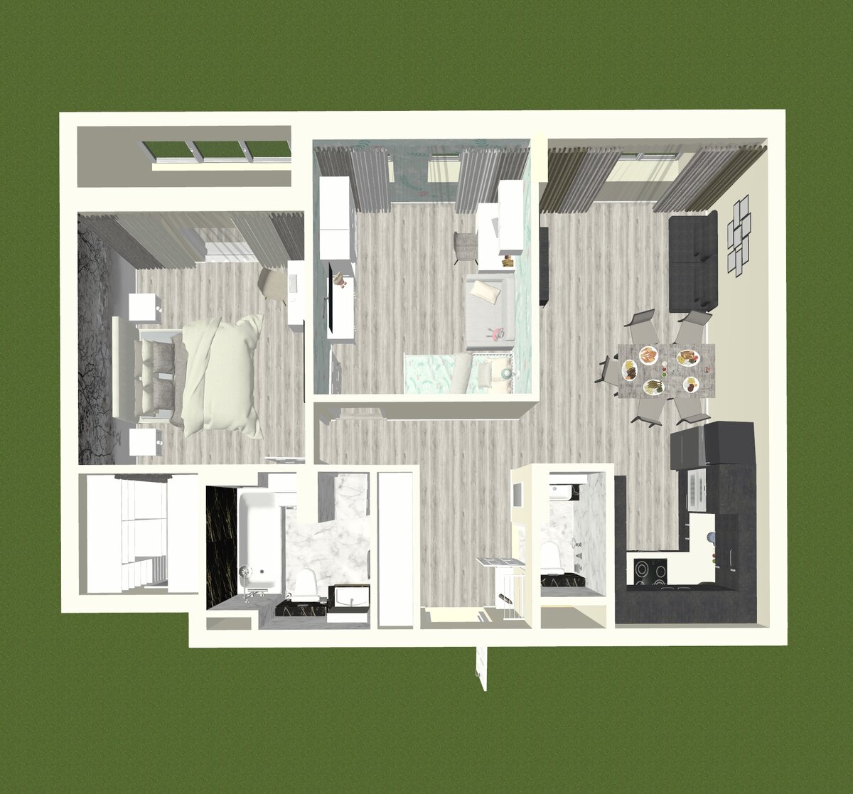 ЖК Скандинавия А101 квартира 60,5 м2