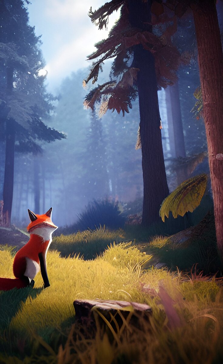 Лиса Лили в ожидании совета совы