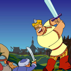 Картинка на главном меню игры. На что можно обратить внимание, так это на глаза Алеши! Он что, поранил их или что?!?