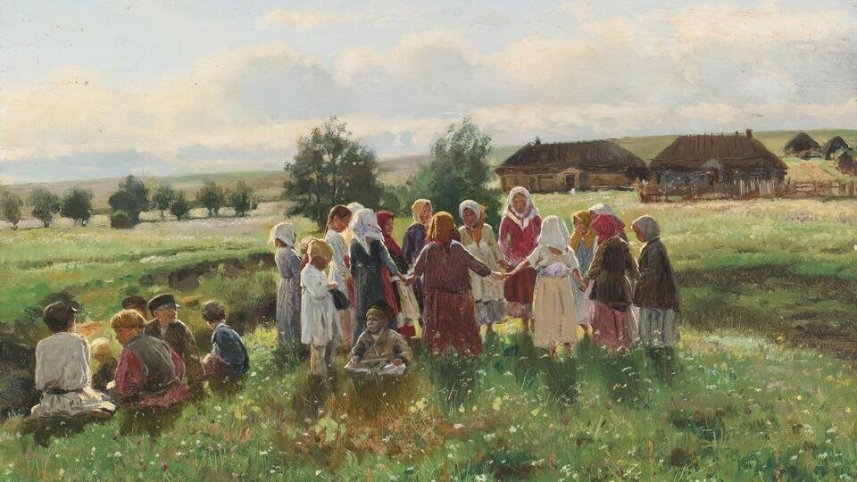 Фото: © Владимир Маковский. Играющие дети. 1890