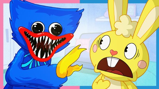 Huggy Wuggy Happy VS Tree Friends animation