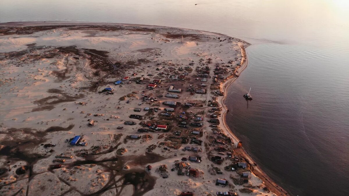 Вид на деревню Шойна с высоты