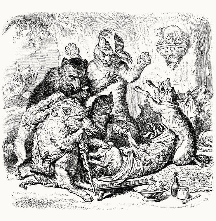 в. рейнеке фукс жж. в. рейнеке лис гравюры. гете и.