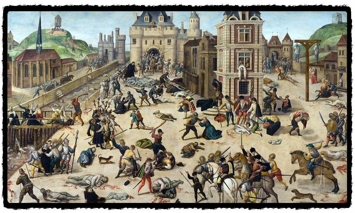 «Варфоломеевская ночь». Художник Ф. Дюбуа, 16 век