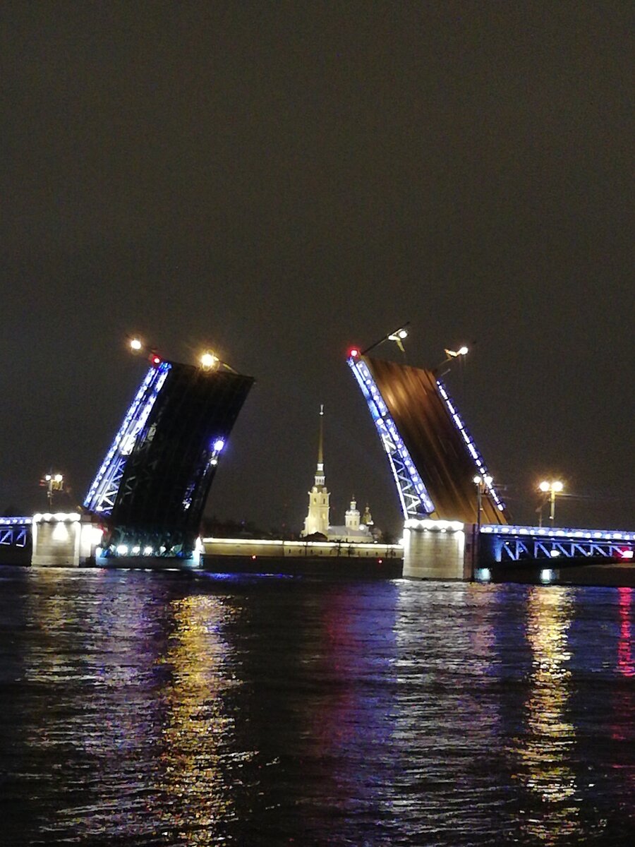 развели Дворцовый мост