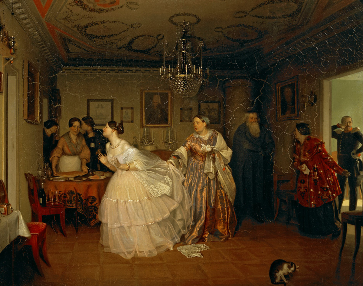 Сватовство майора. худ. Павел Федотов. 1848 г. Из собрания Государственной Третьяковской галереи