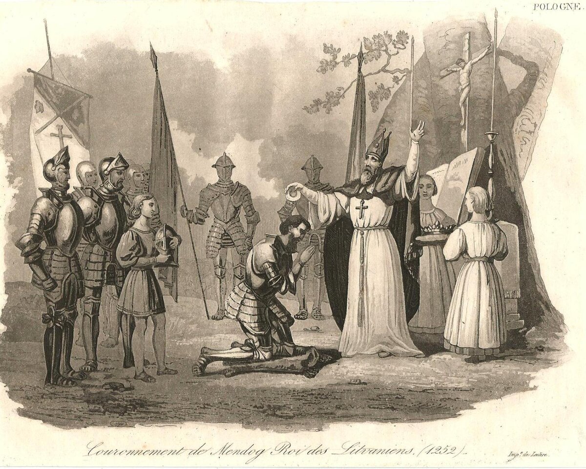  Крещение Миндовга. Источник: www.pinterest.ru