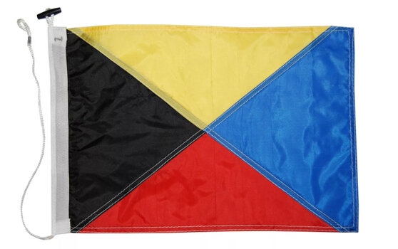 Сигнальный флаг Z Международного свода сигналов.  