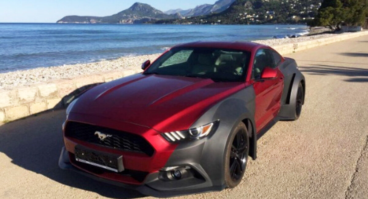 ford mustang tuning jaune + 1 photo capot ;)