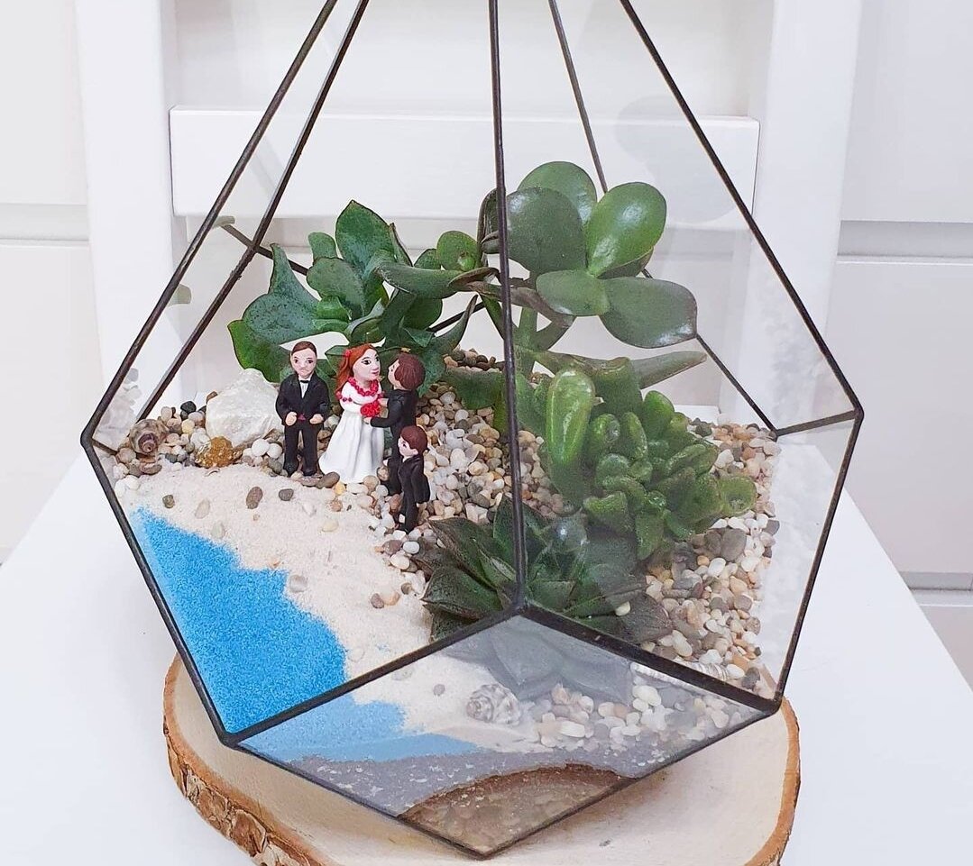 Тот самый флорариум с фигурками на годовщину свадьбы