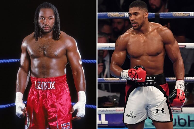 Бойцы практически одинаковые по росту и весу, Ленокс чуть ниже, но на 3 кг. тяжелее Джошуа. 